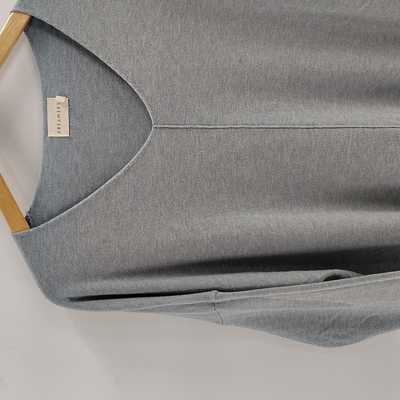 DREAMERS blue sweater V Neck size Medium Large Soft long Sleeve - Picture 2 of 8